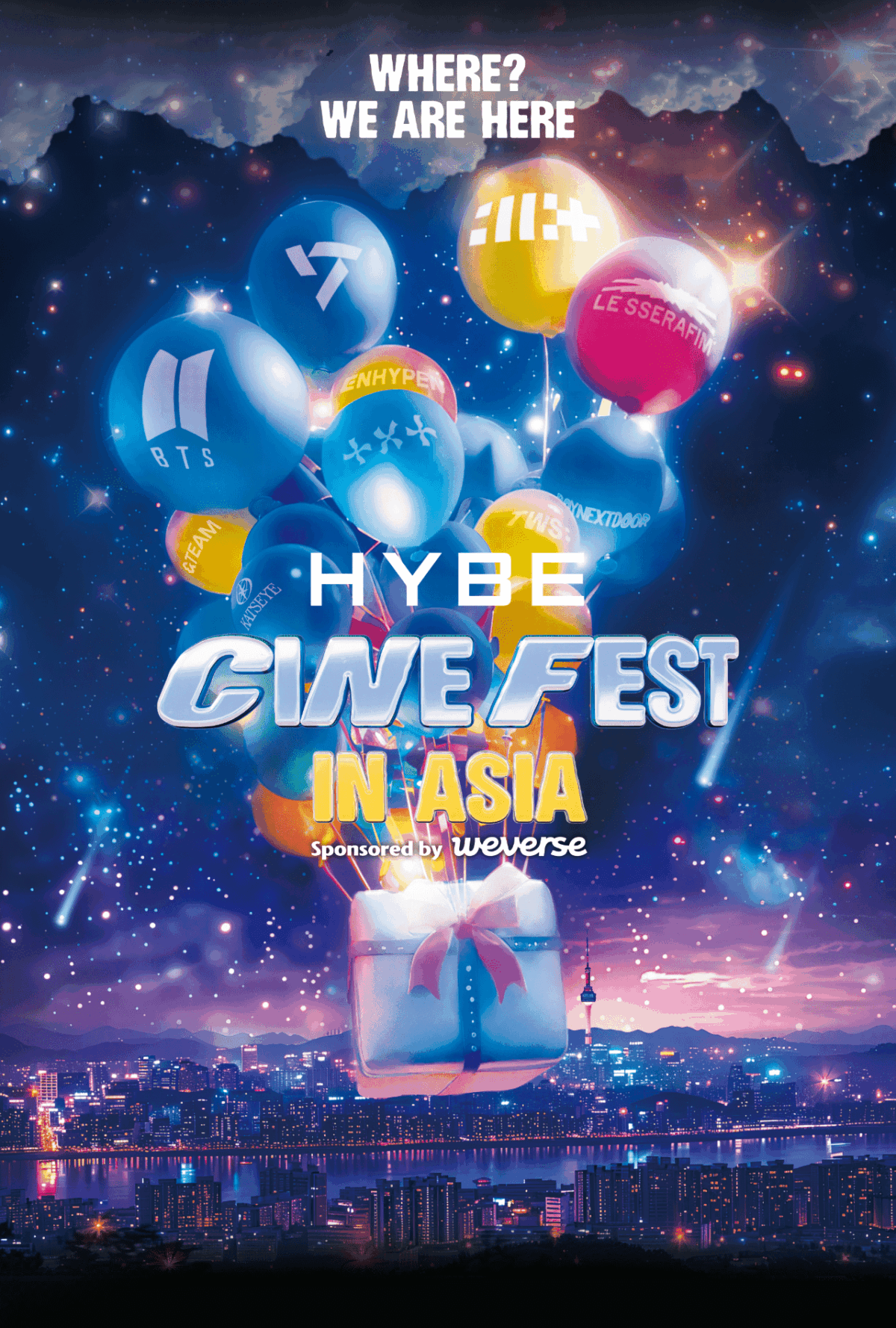 HYBE映画祭『HYBE CINE FEST IN ASIA』2025年7月10日（木）公開｜BTS・SEVENTEEN・TXT・ENHYPEN出演のコンサート映像祭！