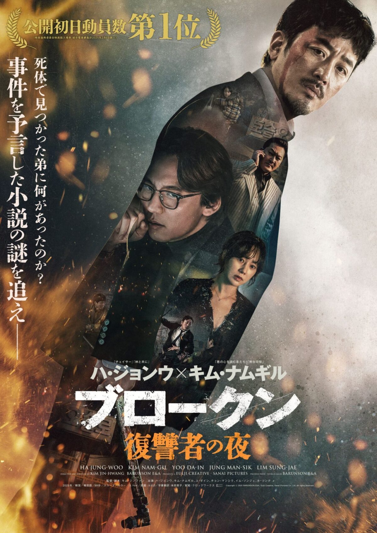ブロークン 復讐者の夜｜2025年9月12日（金）公開｜ハ・ジョンウ×キム・ナムギル、弟の死を巡る衝撃のトラッキング・サスペンス